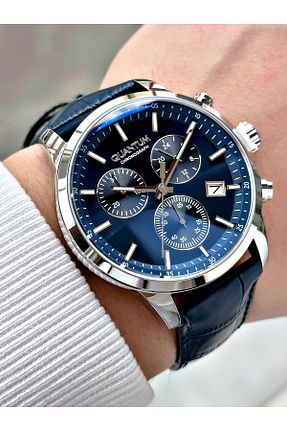 ساعت مچی سرمه ای مردانه 41-45 میلی متر Quantum - کد 904423233