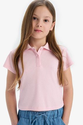 تیشرت صورتی بچه گانه اسلیم فیت Defacto - کد 905474800