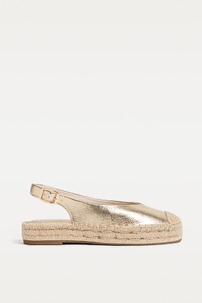 کفش کژوال طلائی زنانه پلی اورتان Stradivarius - کد 904069990