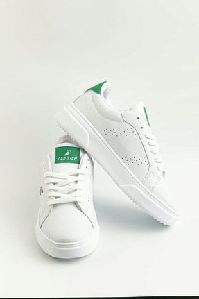 کفش اسنیکر سفید مردانه بند دار FLY STEP - کد 904450692