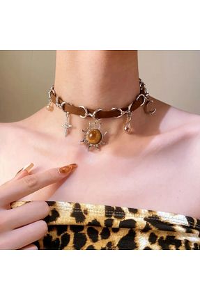 گردنبند استیل ( فولاد ) رنگی زنانه استیل (فولاد) MİLALAZO - کد 904459686