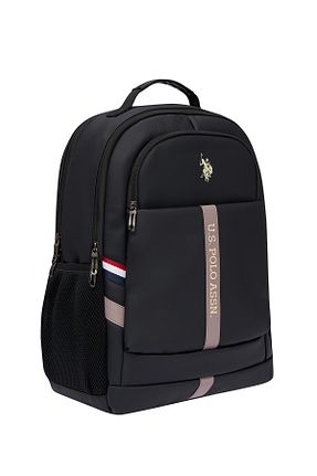 کوله پشتی مشکی زنانه پارچه ای U.S. Polo Assn. - کد 904464316