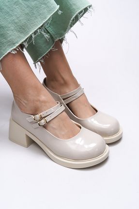 کفش لوفر بژ زنانه چرم لاکی Riccon - کد 902809461