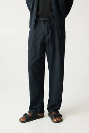 شلوار مشکی مردانه کتان Pull & Bear - کد 902969853