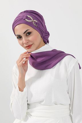 شال بنفش زنانه Aisha