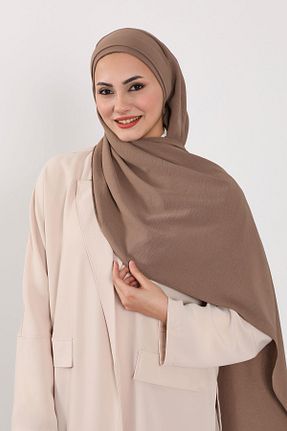 شال قهوه ای زنانه Aisha