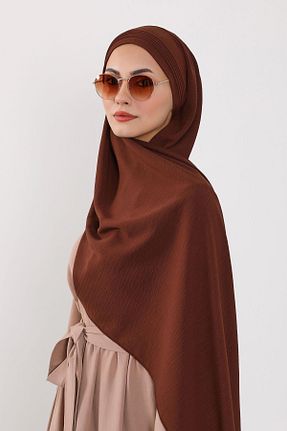 شال قهوه ای زنانه Aisha