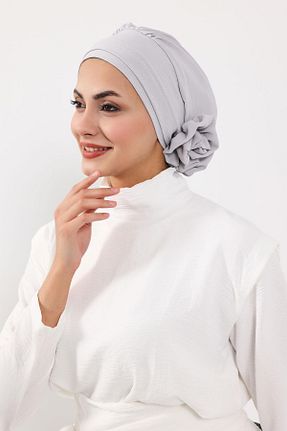 شال طوسی زنانه پلی استر Aisha