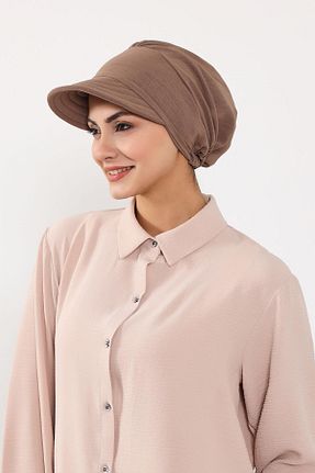 کلاه شنای حجاب قهوه ای زنانه Aisha