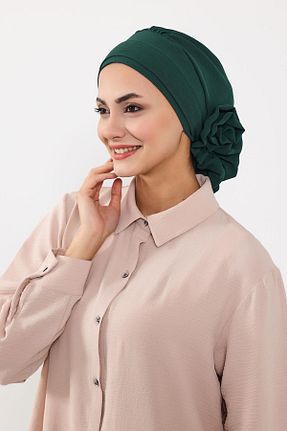 شال سبز زنانه پلی استر Aisha