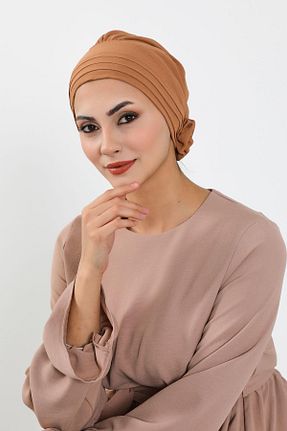 کلاه شنای حجاب قهوه ای زنانه Aisha