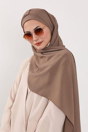 شال قهوه ای زنانه Aisha
