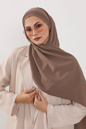شال قهوه ای زنانه Aisha
