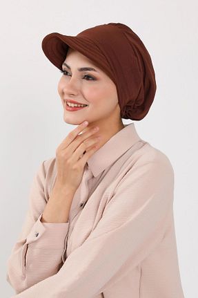 کلاه شنای حجاب قهوه ای زنانه Aisha