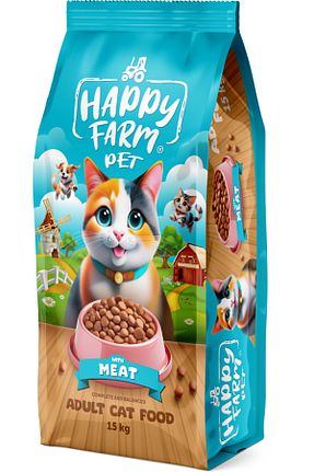 غذای خشک گربه خیر happy farm - کد 904461340