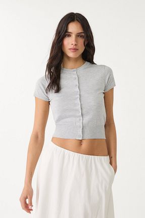 رویه طوسی زنانه ویسکون Stradivarius - کد 904469029