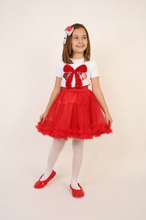 ست بالاتنه و پائین تنه قرمز بچه گانه بافتنی Dıgıl Kids - کد 905758495