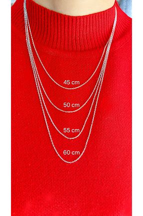 گردنبند نقره رنگی زنانه 925 عیار Zanaatsilver - کد 905761787
