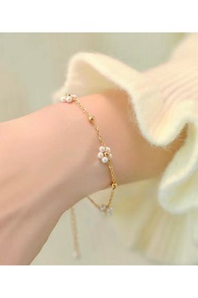 دستبند جواهر طلائی زنانه Tasarım - کد 904487549