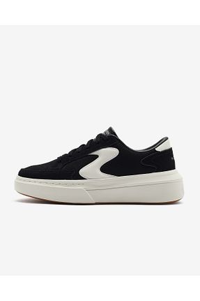 کفش اسنیکر مشکی زنانه بند دار Skechers - کد 863142167