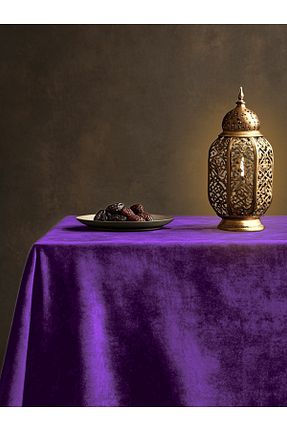رومیزی بنفش پلی استر Perle - کد 356366313
