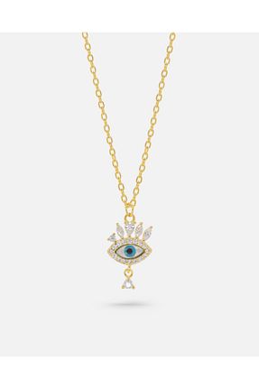 گردنبند نقره طلائی زنانه 925 عیار MEKS JEWELS - کد 904516293