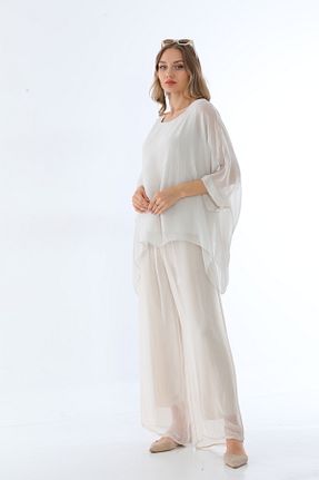 بلوز بژ زنانه ساده Bohem Stil - کد 850786502