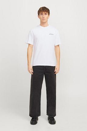 تیشرت سفید مردانه یقه دوچرخه Jack & Jones - کد 899570354