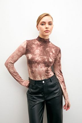 بادی رنگی زنانه یقه نیم ماهیگیر Bipantolon - کد 904550849