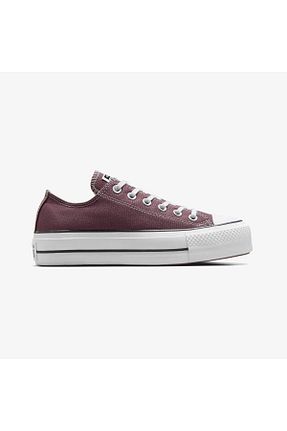 کفش اسنیکر زرشکی زنانه بند دار Converse - کد 904581358