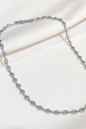 گردنبند استیل ( فولاد ) طلائی استیل (فولاد) Chic Latife - کد 876663283
