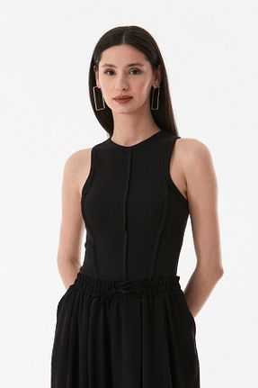 بادی مشکی زنانه یقه هالتر Fullamoda - کد 904596260