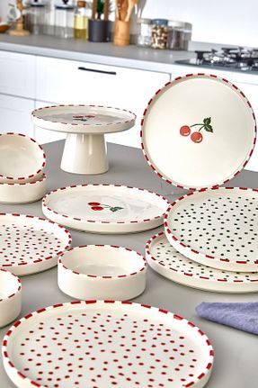 سرویس قهوه خوری قرمز 6 نفره Kitchen Life - کد 904603038