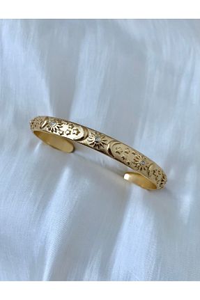 دستبند جواهر طلائی زنانه روکش طلا JOVİ ATELİER - کد 904602898