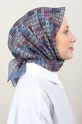 دستمال گردن زرشکی پنبه ای Eşarppark - کد 904623038