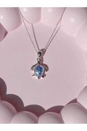 گردنبند نقره طوسی زنانه 925 عیار Reorah Collection - کد 904618088