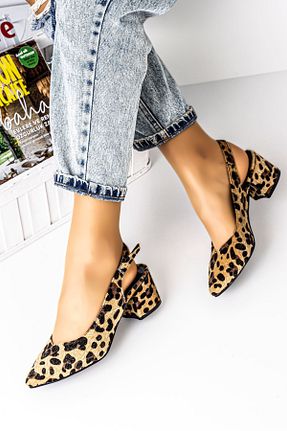 کفش پاشنه بلند کلاسیک قهوه ای زنانه چرم مصنوعی LAL SHOES & BAGS - کد 47604266