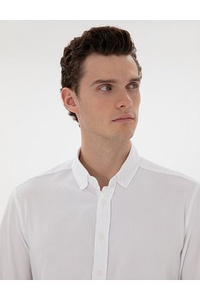 پیراهن سفید مردانه اسلیم فیت Pierre Cardin - کد 904639452