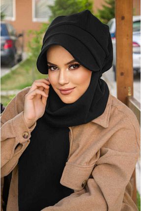 کلاه شنای حجاب مشکی زنانه Aişe Tesettür - کد 147349025