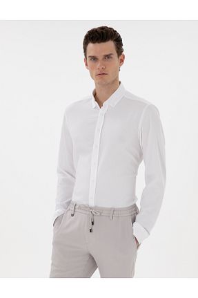 پیراهن سفید مردانه اسلیم فیت Pierre Cardin - کد 904639452