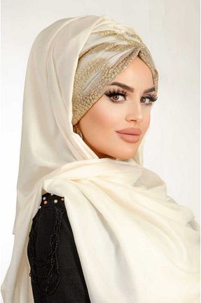 کلاه شنای حجاب نباتی زنانه Aişe Tesettür - کد 680422818