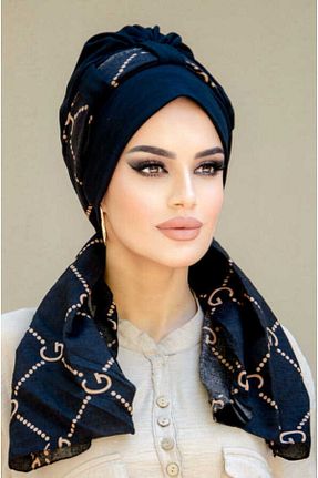 کلاه شنای حجاب مشکی زنانه Aişe Tesettür - کد 49137314