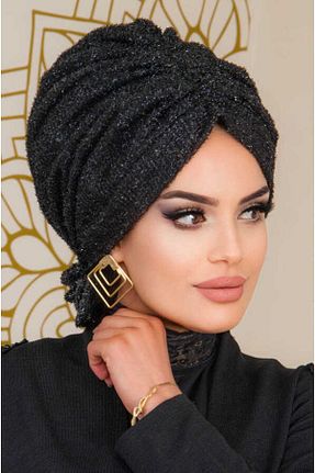 کلاه شنای حجاب مشکی زنانه Aişe Tesettür - کد 685377893