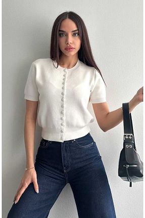 رویه سفید زنانه مخلوط ویسکون fujya - کد 904643170