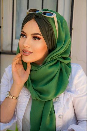 کلاه شنای حجاب سبز زنانه Aişe Tesettür - کد 746293145