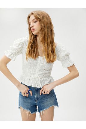 تیشرت نباتی زنانه رگولار Koton - کد 679347529