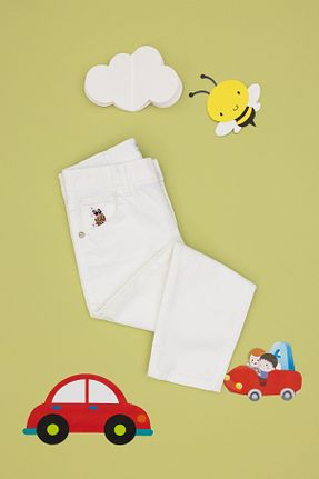 شلوار سفید بچه گانه بافتنی U.S. Polo Assn. - کد 904653212
