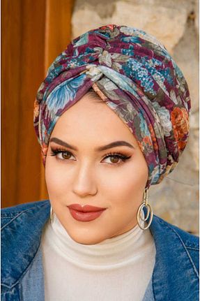 کلاه شنای حجاب زرشکی زنانه Aişe Tesettür - کد 827150024
