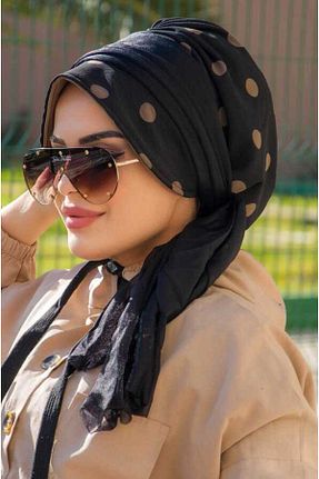 کلاه شنای حجاب مشکی زنانه Aişe Tesettür - کد 685451541