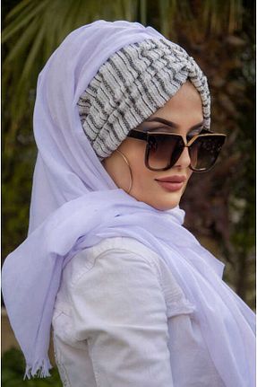 کلاه شنای حجاب سفید زنانه Aişe Tesettür - کد 748041656